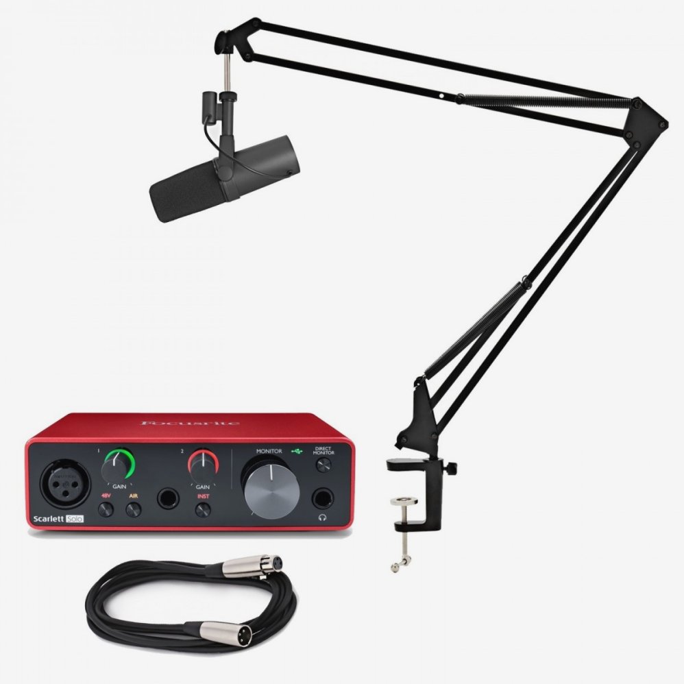 Panduan Lengkap Cara Setting Gain Shure Sm7b Di Focusrite Scarlett Solo Untuk Hasil Audio Jernih